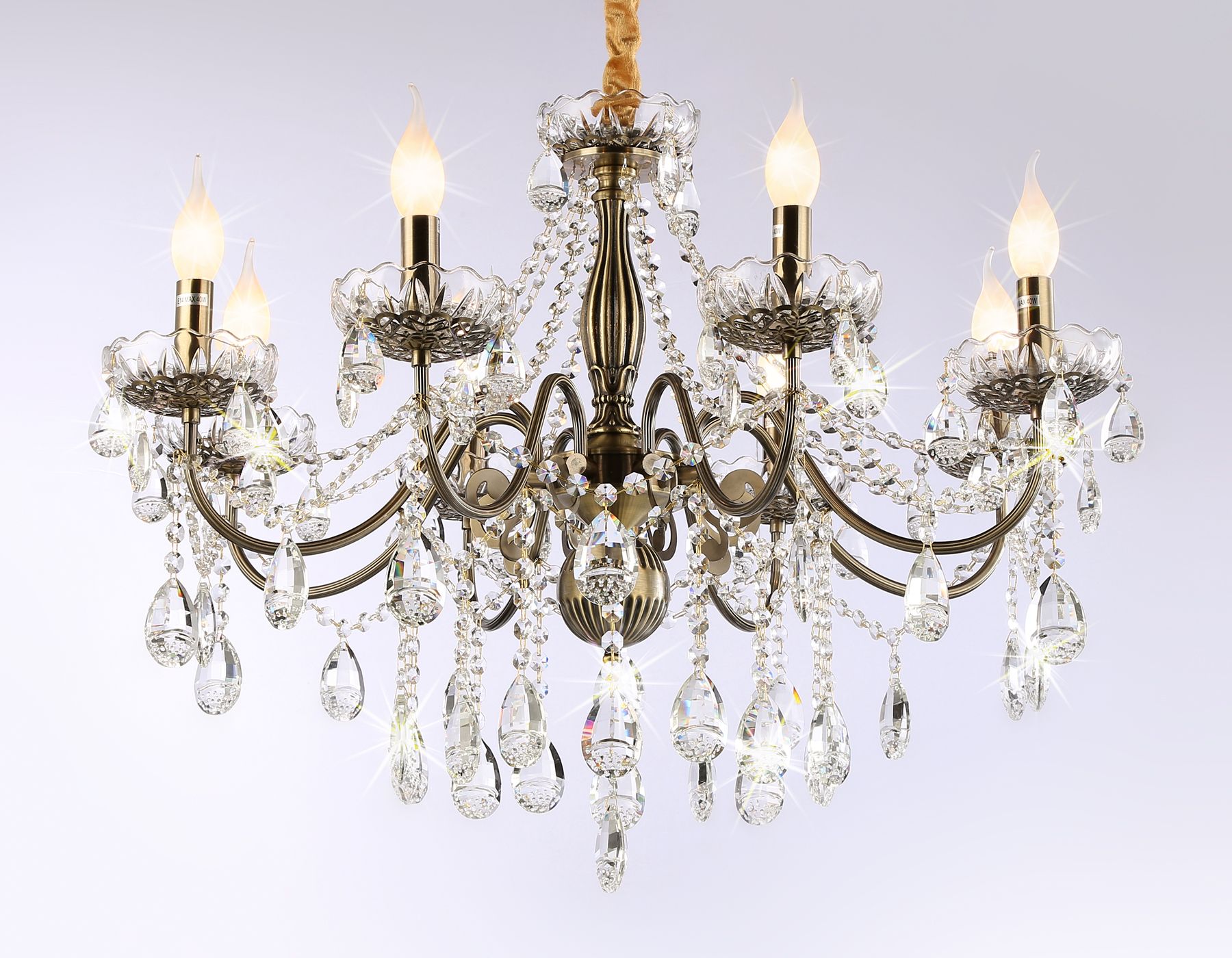Подвесная люстра Ambrella light с хрусталем Traditional TR4950_AMB