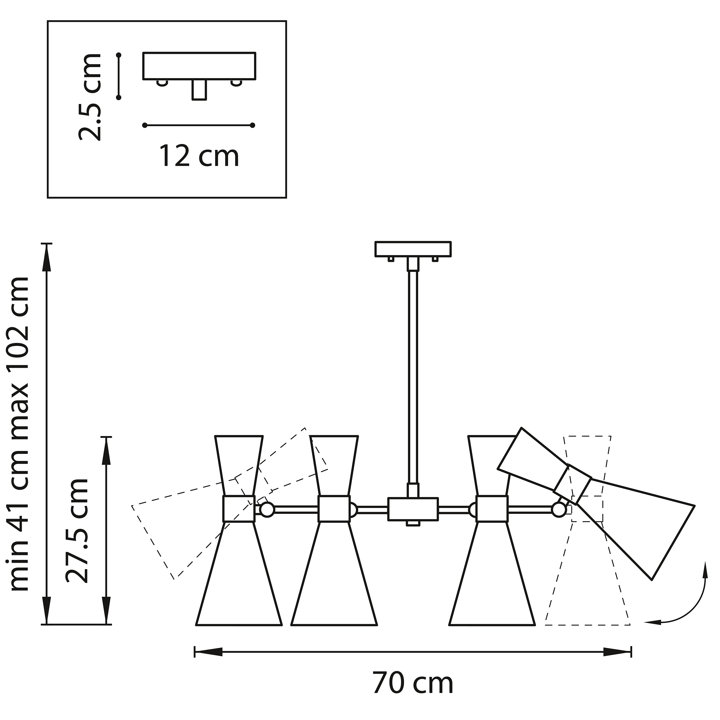 Потолочная люстра LightStar DUMO 816061_LS