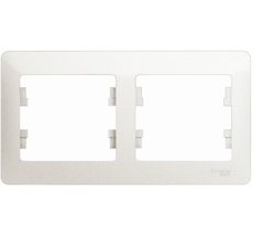 Рамка на 2 поста (перламутровый) Systeme Electric GSL000602