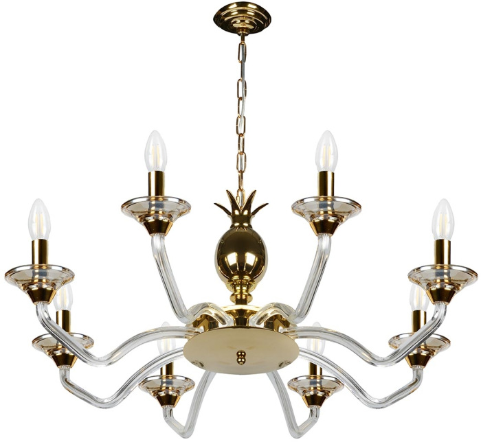 Подвесная люстра ILamp Flo YT2049-8 GD+Cear_IP