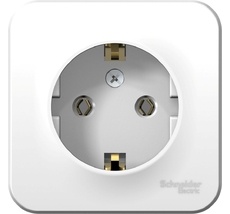 Розетка накладная с заземлением (белый) Systeme Electric BLNRA010111