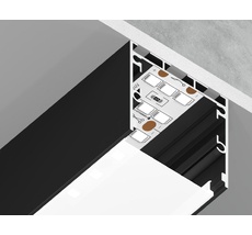 Алюминиевый профиль накладной/подвесной Profile System для ленты до 26мм Ambrella Light ILLUMINATION GP2550BK_AMB