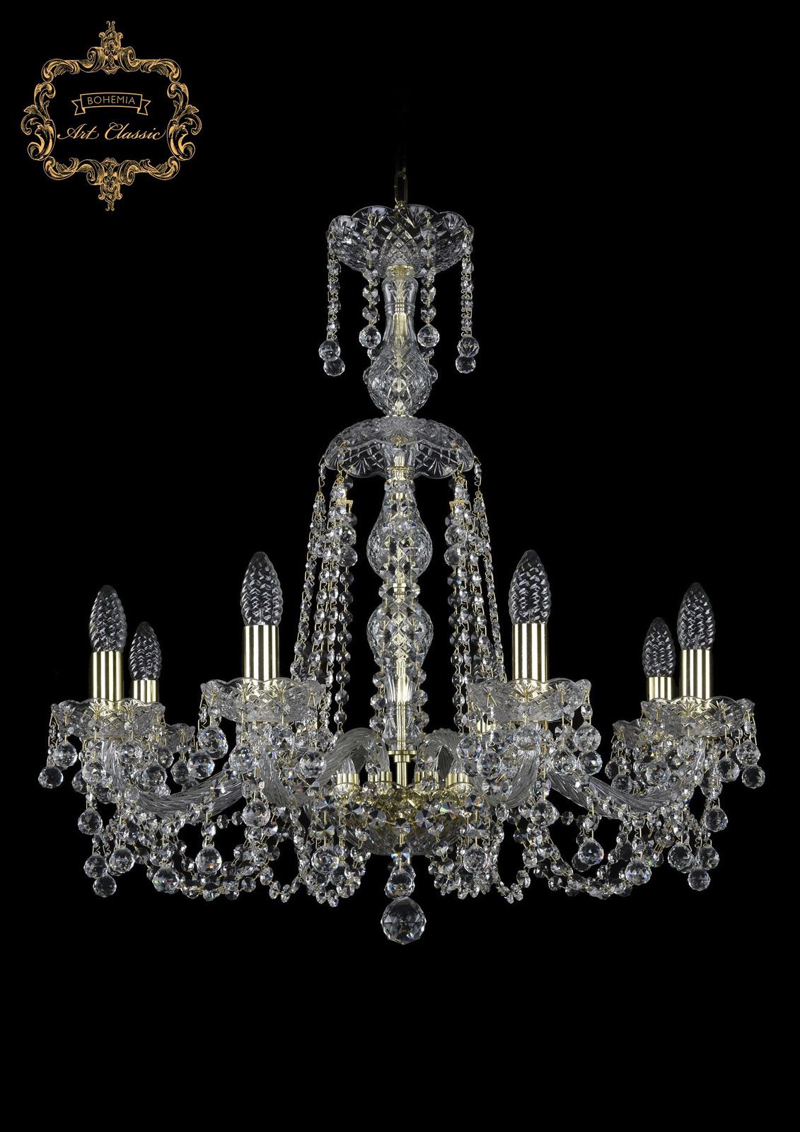 

Хрустальная люстра Bohemia Art Classic 11.26.8.220.XL-70.Gd.B, 11.26.8.220.XL-70.Gd.B