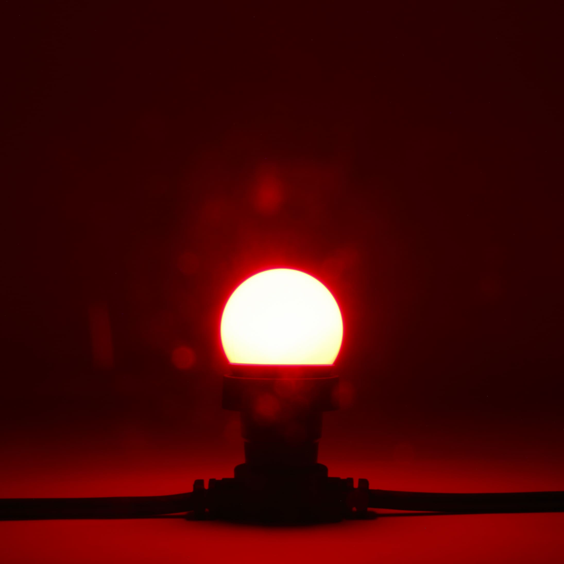 Лампа шар, E27, 4.5см, красный LAMP1-2R