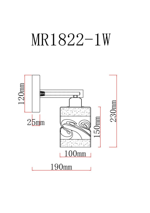 Бра MyFar Olivia MR1822-1W