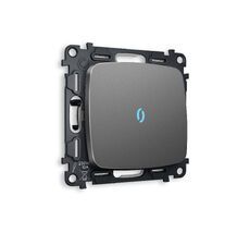 Выключатель одноклавишный проходной с подсветкой Ambrella Volt OMEGA QUANT MO652040_AMB