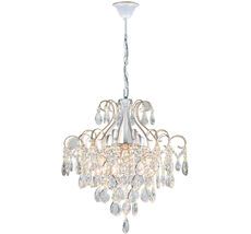 Люстра хрустальная подвесная E27*60W White/Gold Escada 1137/6S_ESC