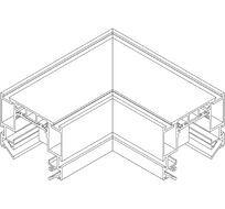 Коннектор угловой потолочный встраиваемый в натяжной потолок SY-CN-CL-W-1 PCB-CA DesignLed SY-CN-CL-W-1 PCB-CA 00-00010591_SW