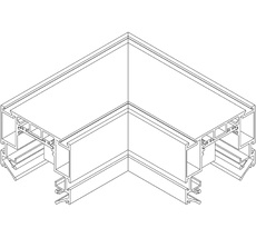 Коннектор угловой потолочный встраиваемый в натяжной потолок SY-CN-CL-B-1-PCB-CA DesignLed SY-CN-CL-B-1-PCB-CA 00-00010589_SW