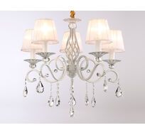 Подвесная люстра Ambrella light с абажурами и хрусталем Traditional TR4547_AMB