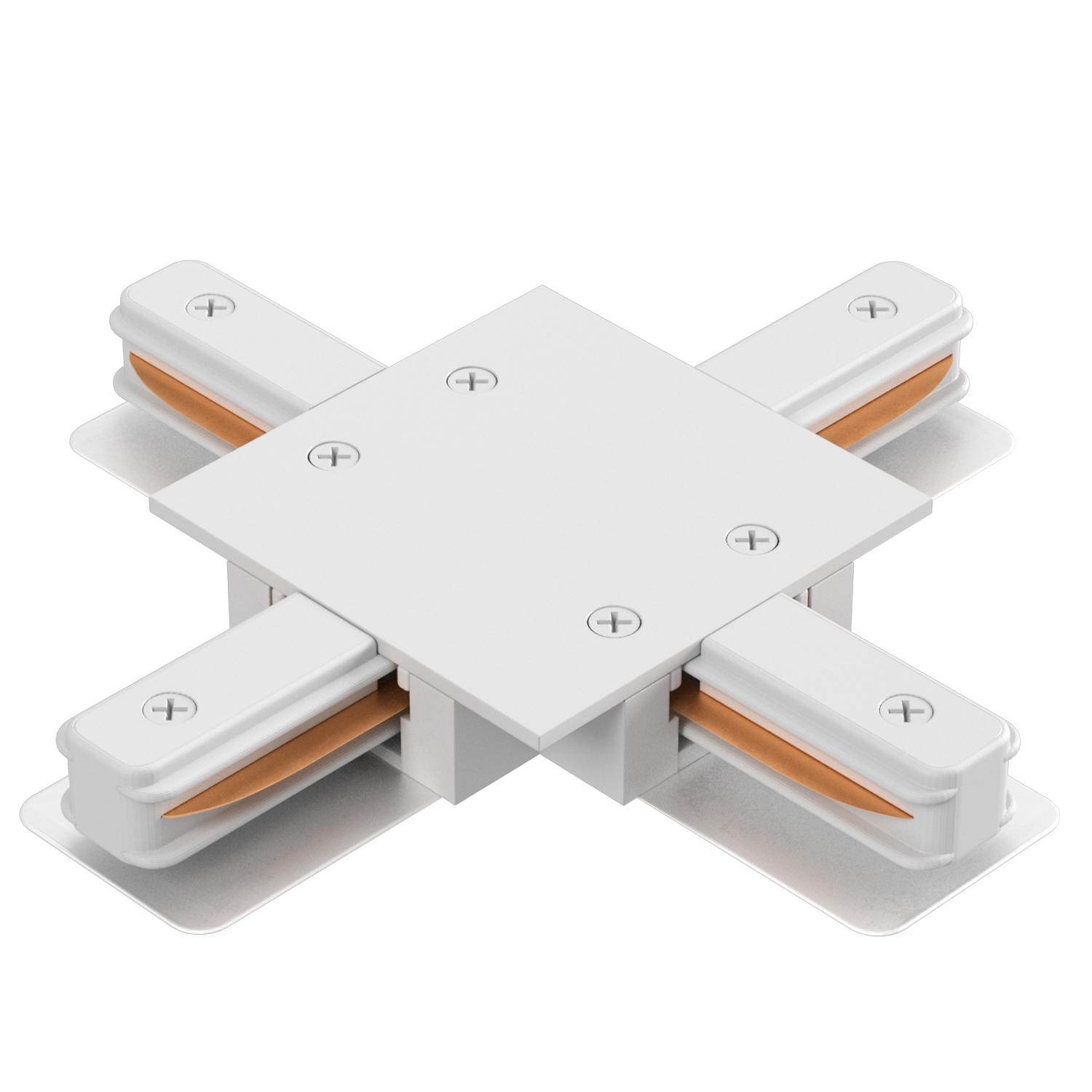 Соединитель X-образный (однофазный) для встраиваемого шинопровода Crystallux CLT 0.2211 04 WH_CR