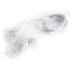 Сетевой шнур для гирлянд 3м, 2*0,5мм2, прозрачный, DM303 Feron 41658_FR