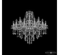 Хрустальная люстра Bohemia Ivele Crystal 1415/12+6/300 Ni_BI