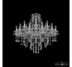 Хрустальная люстра Bohemia Ivele Crystal 1415/12+6/300 Ni_BI