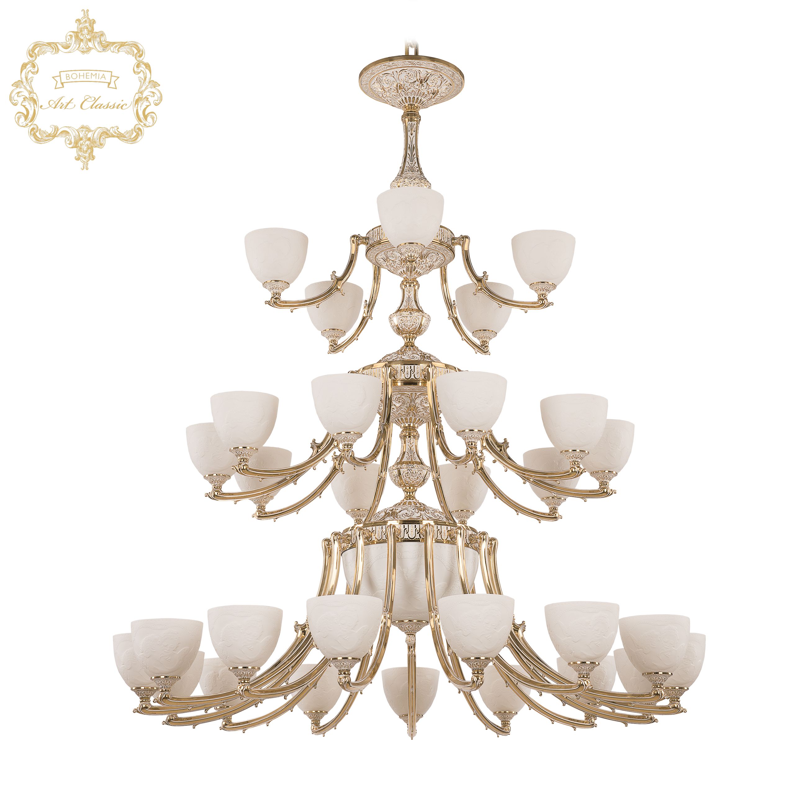 Подвесная люстра Bohemia Art Classic 31.2111P.15+10+5.420.3d.GW.P1.U.Angel_BI