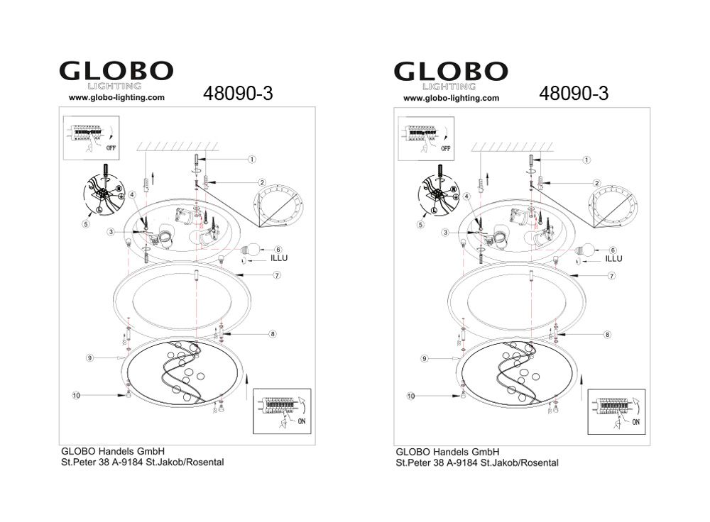 Потолочный светильник Globo Ballerina 48090-3_GL
