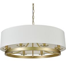 Подвесная люстра Newport 3558/С  brass_NP