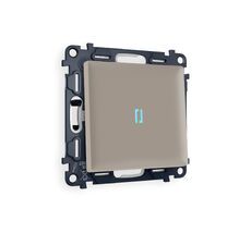 Выключатель одноклавишный проходной с подсветкой Ambrella Volt ALFA QUANT MA362040_AMB