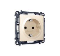 Розетка Ambrella Volt ALFA с заземлением со шторками 2P+E 16A-250V QUANT MA327010_AMB
