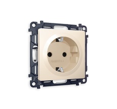 Розетка Ambrella Volt ALFA с заземлением со шторками 2P+E 16A-250V QUANT MA327010_AMB