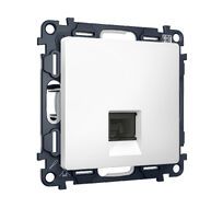 Комплект механизма компьютерной розетки RJ-45 экранированной с автоматической защитной шторкой ALFA QUANT (AP1320, VM185) Ambrella Volt MA132005_AMB