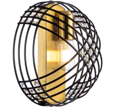 Бра хрусталь в форме клетки (10001/1W Black) Indigo V000105