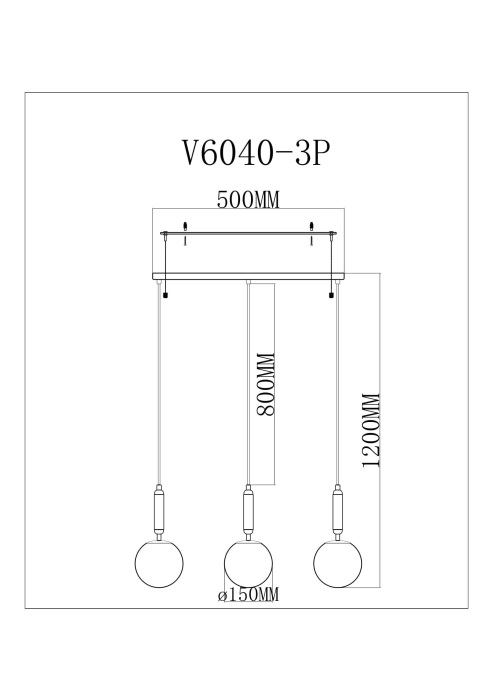Подвесной светильник шарики Moderli V11565-3P_MD