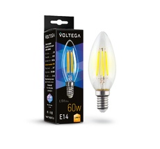 Светодиодная лампа Voltega Crystal Candle 6W 2700K E14 7197_VG