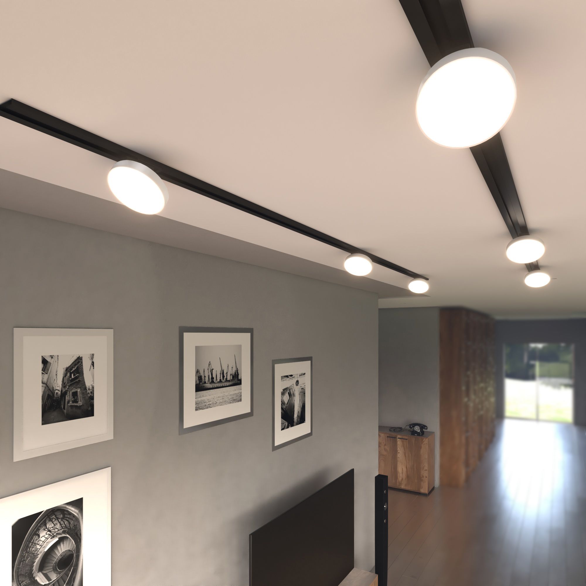 Трековый светодиодный светильник Elektrostandard для однофазного шинопровода Pila Белый 12W 4200K Pila a056102_ES