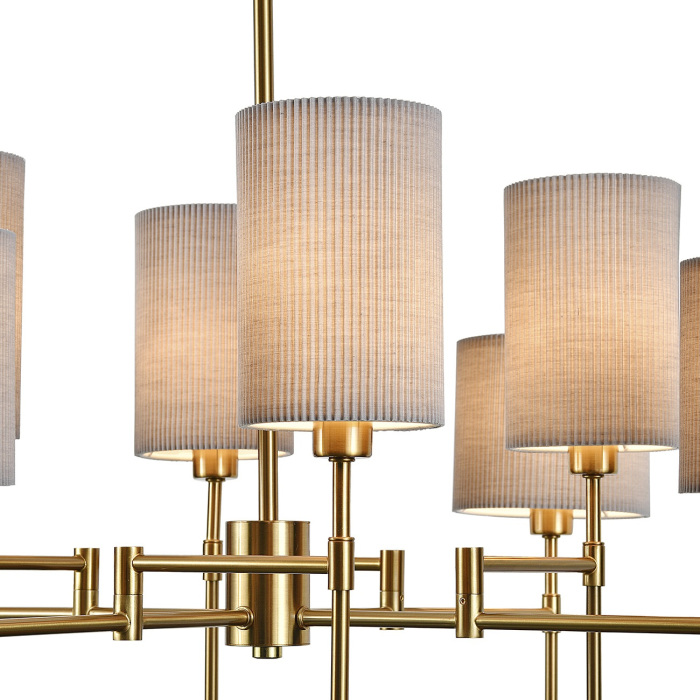 Потолочная люстра на штанге (13033/8R Brass) Indigo V000537