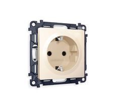 Розетка Ambrella Volt ALFA с заземлением на винтовых зажимах 2P+E 16A-250V QUANT MA306010_AMB