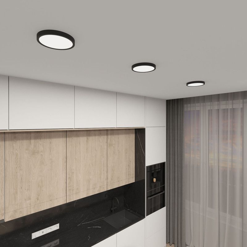 Потолочный светильник Denkirs THIN DK6520-BK