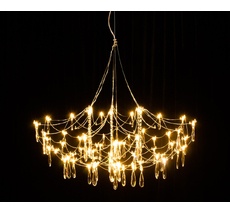 Подвесная люстра светодиодная диммируемая с пультом ДУ Kink Light 07883-83,33(21)_KL