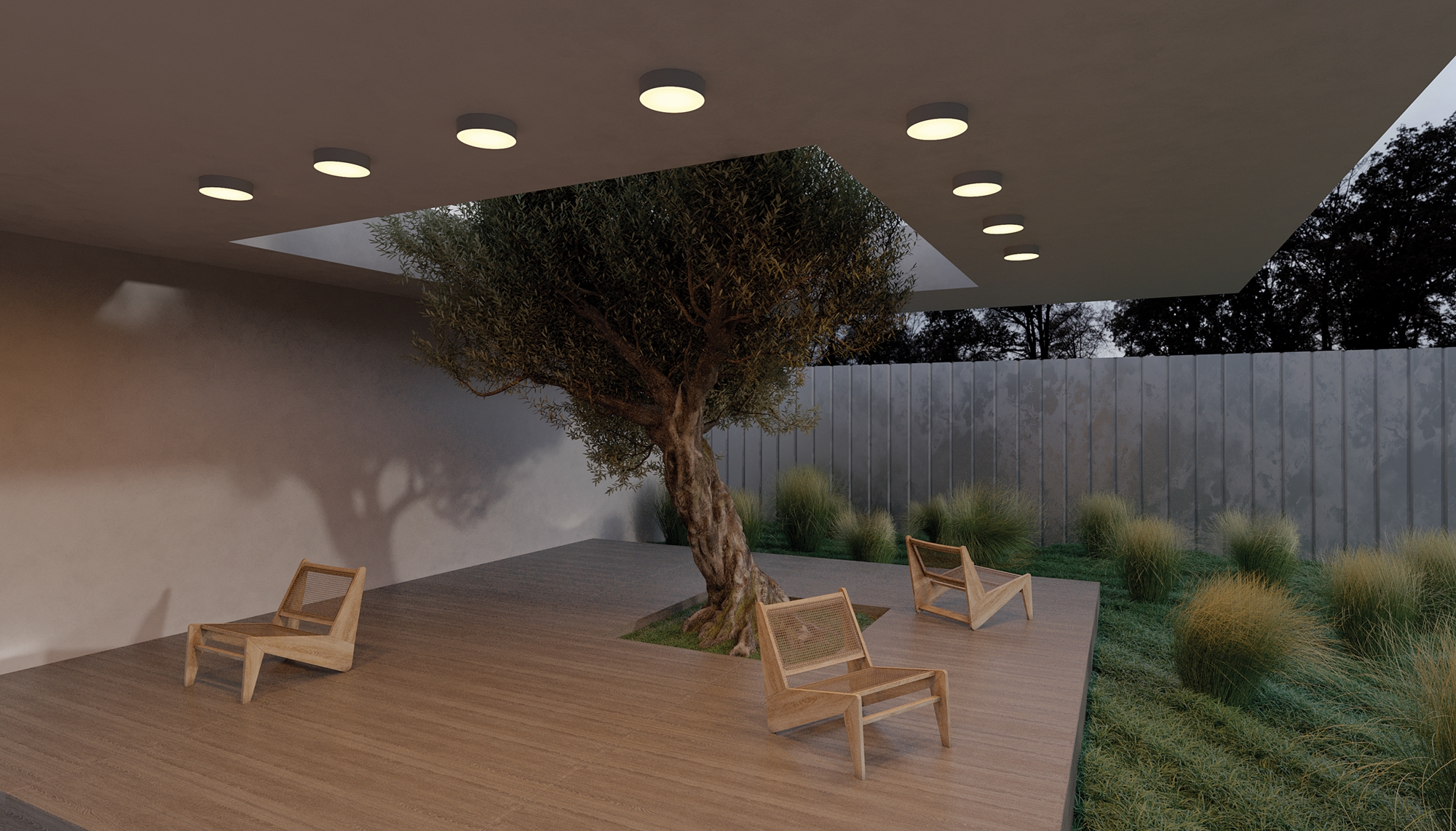 Потолочный светильник Maytoni Zon IP O431CL-L30B3K_MY