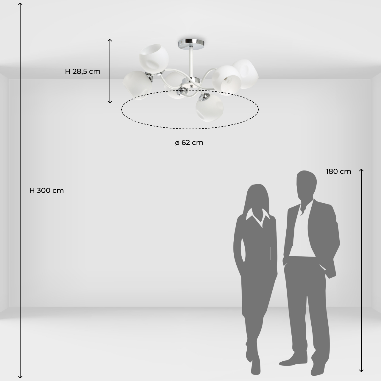 Потолочная люстра De Markt Вита 220013406_MW
