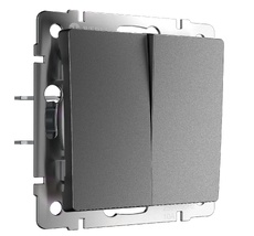 Выключатель двухклавишный проходной Werkel a063100_WR