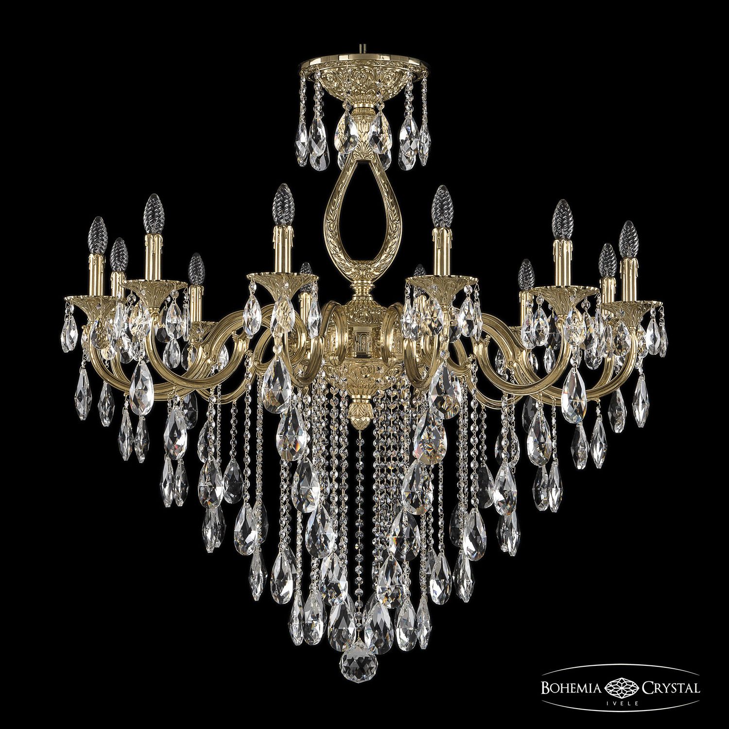 

Хрустальная люстра Bohemia Ivele 72301/12/360 B G, 72301/12/360 B G