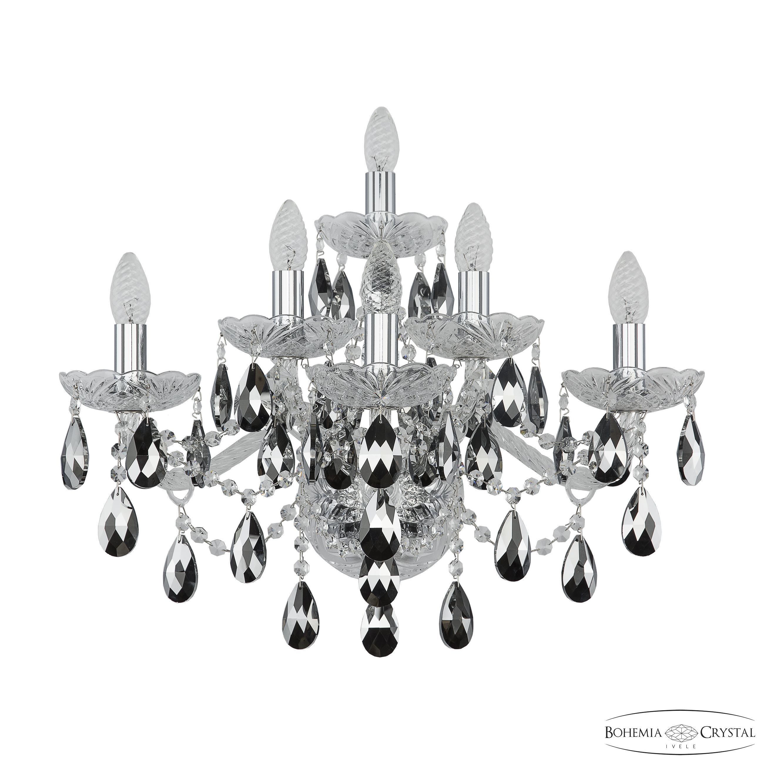 

Бра Bohemia Ivele 1415B/3+2+1/240/XL Ni K781, 1415B/3+2+1/240/XL Ni K781
