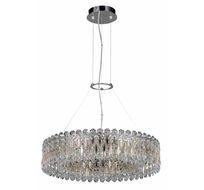 Подвесная люстра Crystallux LIRICA LIRICA SP10 D610 CHROME/GOLD-TRANSPARENT_CR