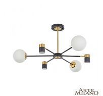 Потолочная люстра Arte Milano Ferrara 274802/6 BK/GD