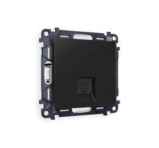 Розетка компьютерная Ambrella Volt ALFA RJ-45(8P8C) CAT6 с защитной шторкой QUANT MA812010_AMB