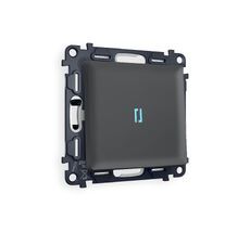 Выключатель одноклавишный с подсветкой Ambrella Volt ALFA мягкое касание QUANT MA902020_AMB