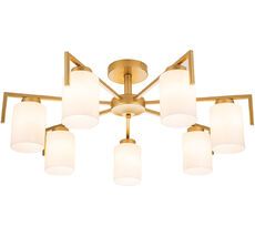 Потолочная люстра для гостиной в стиле модерн на штанге Escada 1142/7P Gold_ESC
