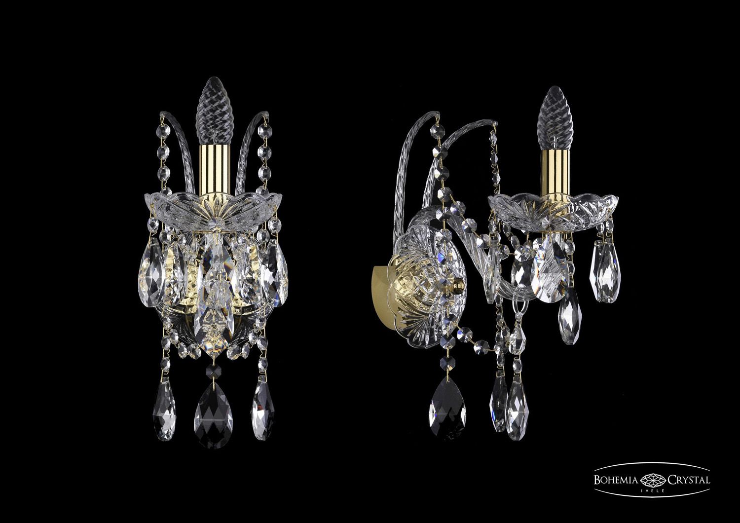 

Бра Bohemia Ivele 1411B/1/160/XL G, 1411B/1/160/XL G