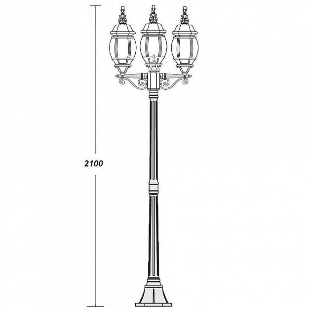 Наземный фонарь IP44 83408L W Oasis Light 83408LB W_OL