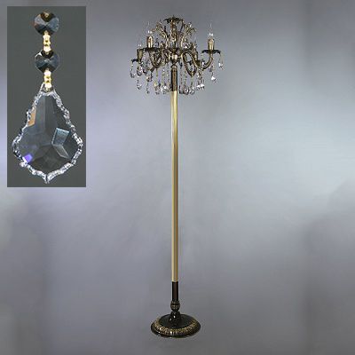 Торшер Ambiente GRANADA 2118F/4 PB Leaf Crystal