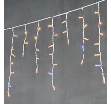 Гирлянда LTC Бахрома 3,1 x 0,5 м Экстра Тепло-Белая с Мерцанием Белого Диода 220В, 120 LED LL120BLW-8-2EWW