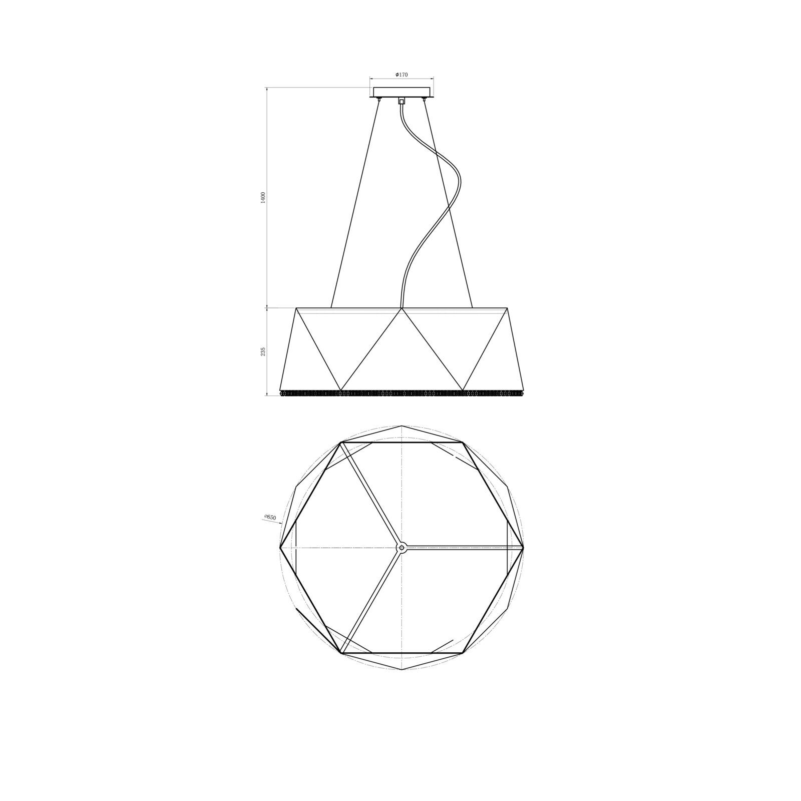 Подвесной светильник Lucia Tucci MOON MOON 4670.9 black