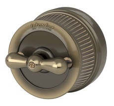 Выключатель на 4 положения двухклавишный Rertro Bronze WL a050767_WR