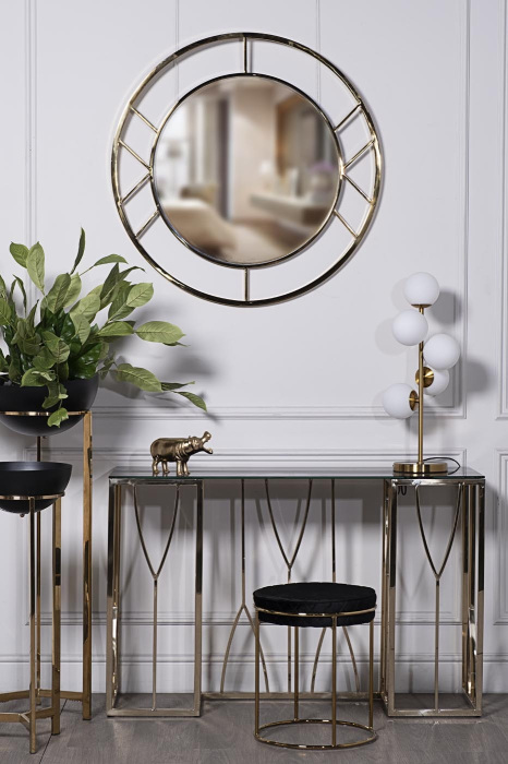 Зеркало круглое в металл. Раме Garda Decor KFG082